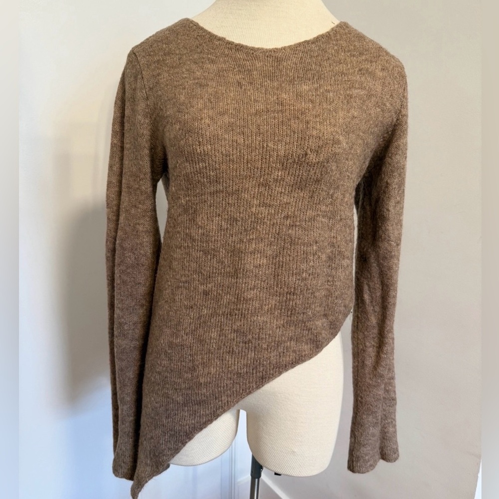 NA-KD Asymmetrical Taupe  Women’s Sweater XL